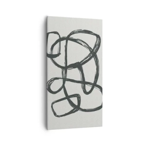 Obraz na płótnie - Zapętlona abstrakcja - 55x100 cm