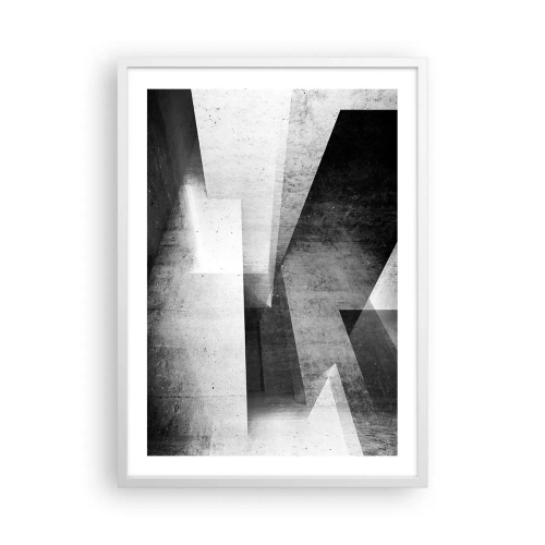 Plakat w białej ramie - Struktura przestrzeni - 50x70 cm