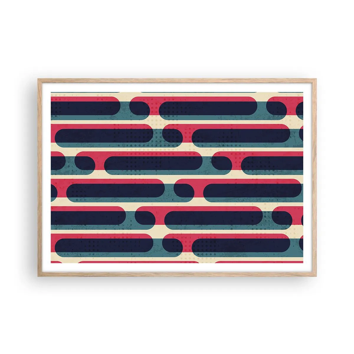 Plakat w ramie jasny dąb - W głąb i do przodu - 100x70 cm