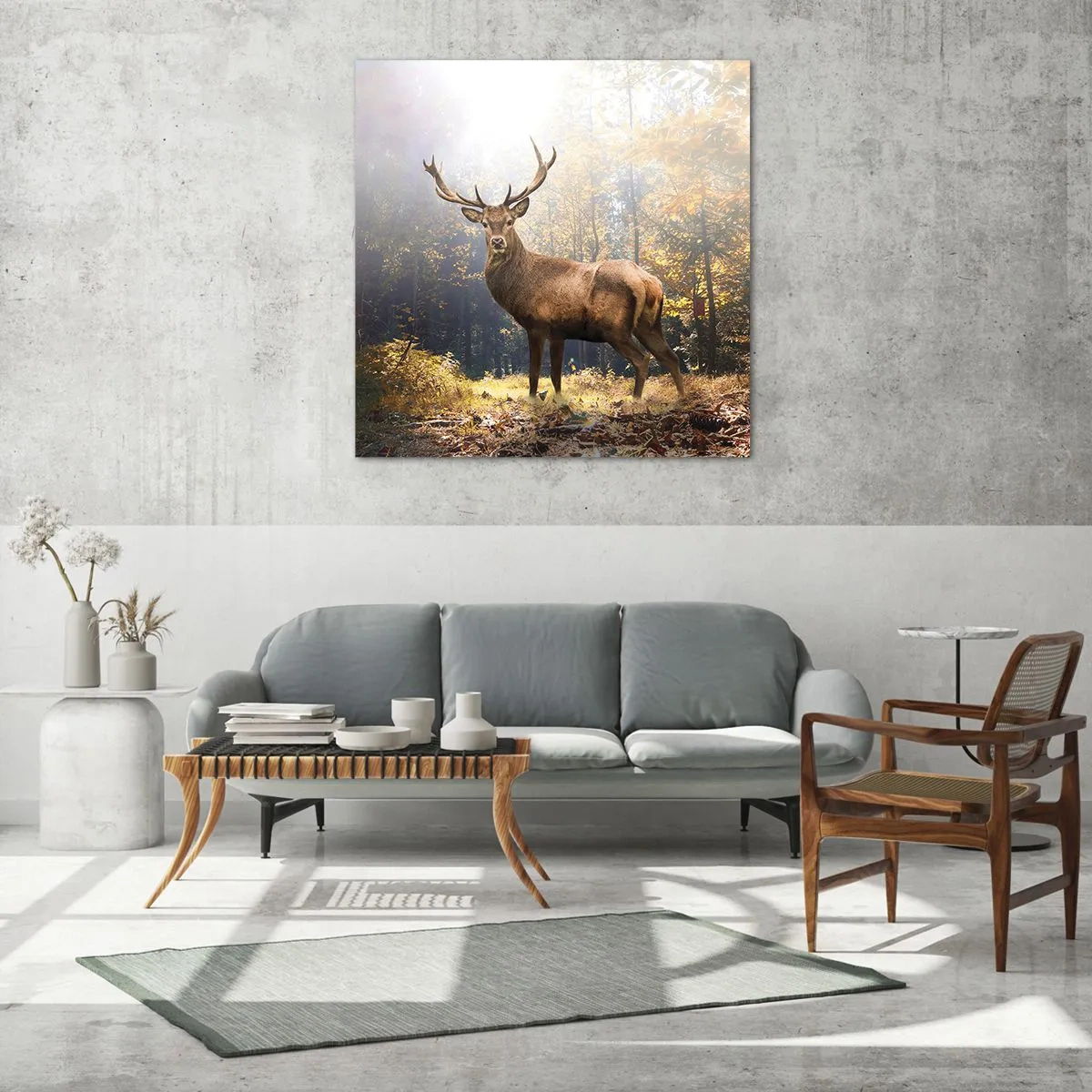 Obraz na szkle - W pełnym majestacie - 60x60 cm