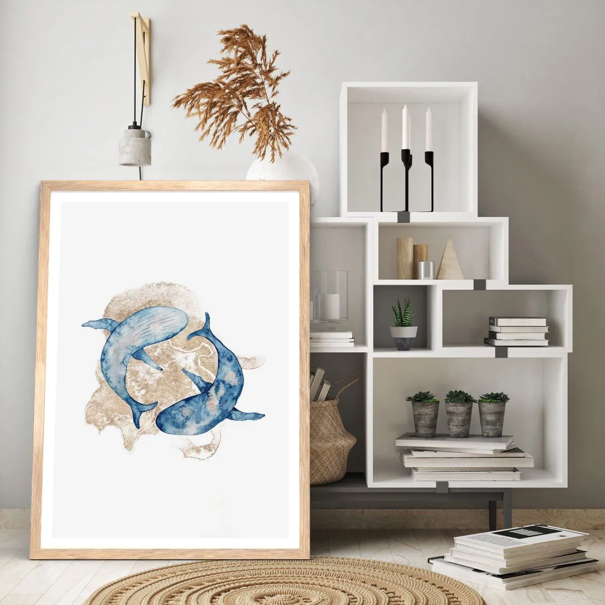 Plakat w ramie jasny dąb - Przyjaźń czy kochanie? - 61x91 cm