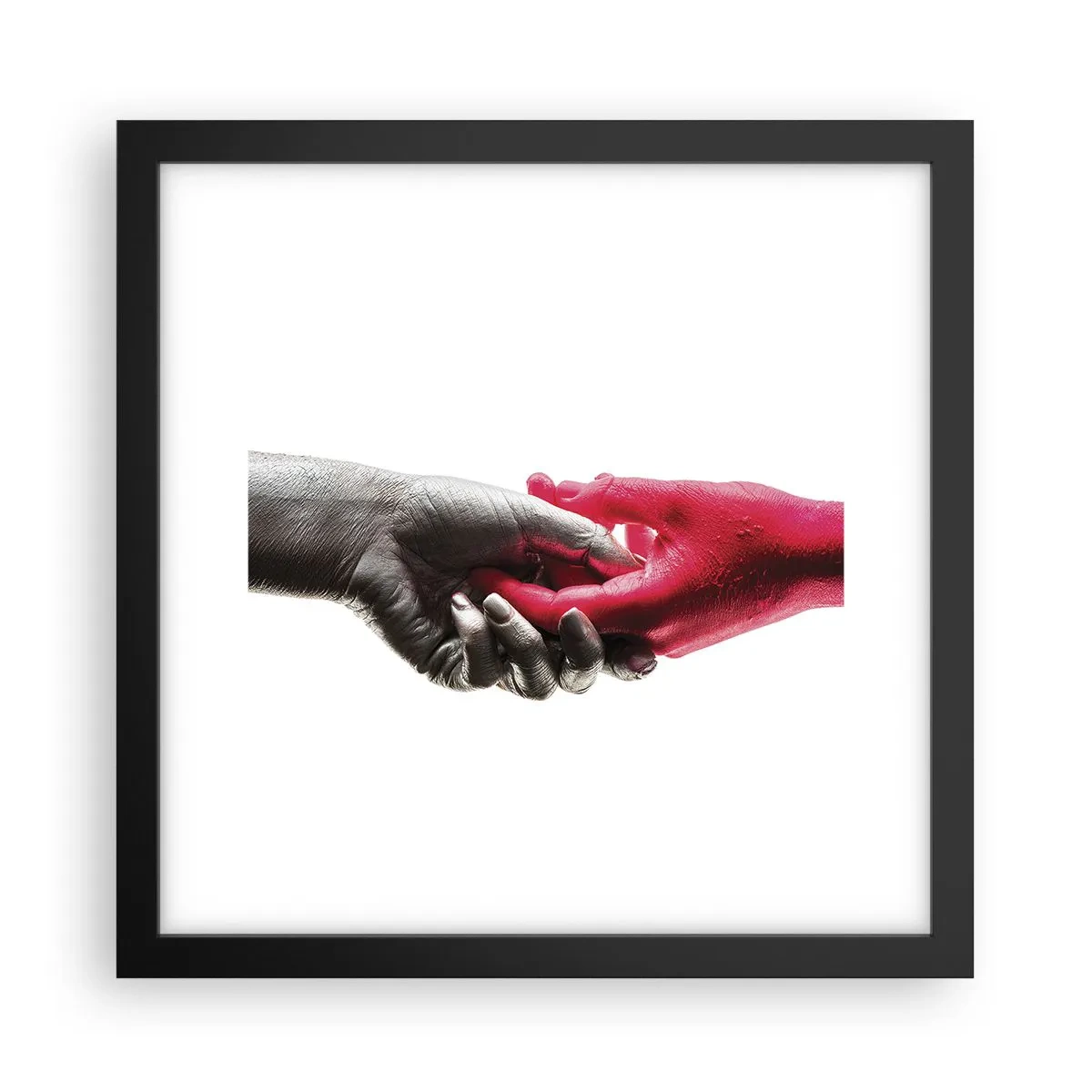 Plakat w czarnej ramie - Razem, choć inni - 30x30 cm