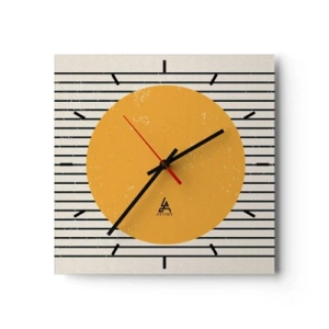 Zegar ścienny - Siła prostoty - 40x40 cm