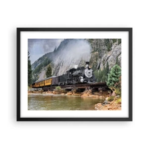 Plakat w czarnej ramie - A dokąd to? Dokąd? - 50x40 cm