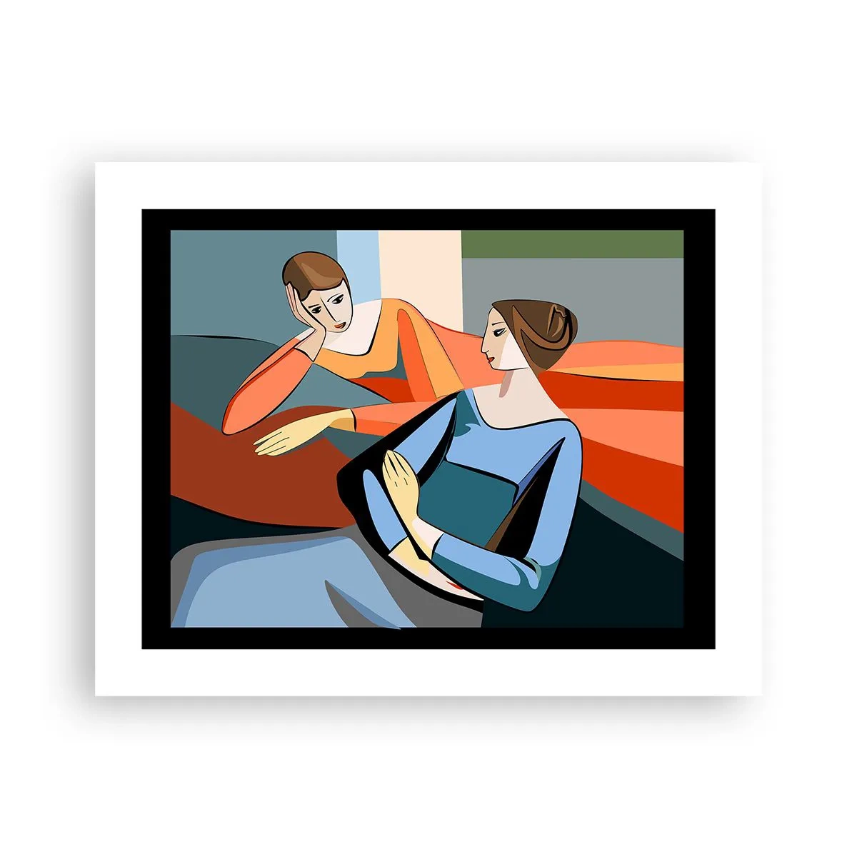 Plakat - Chwila zwierzeń - 50x40 cm