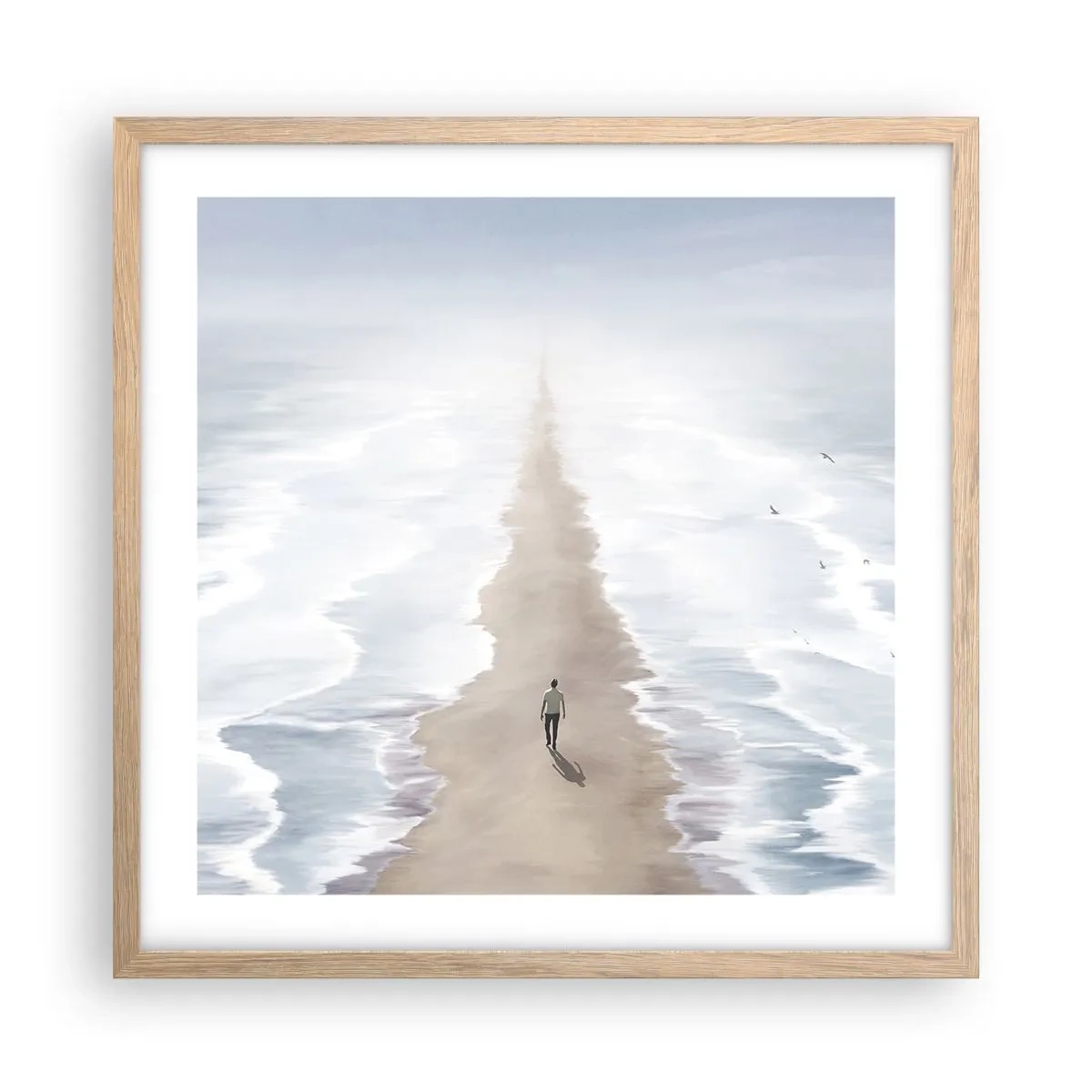 Plakat w ramie jasny dąb - Jasna przyszłość - 50x50 cm