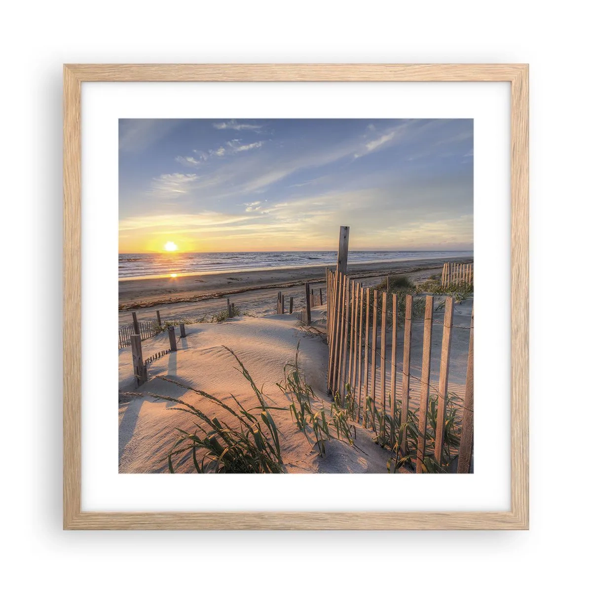 Plakat w ramie jasny dąb - Blask i cień wiatru - 40x40 cm