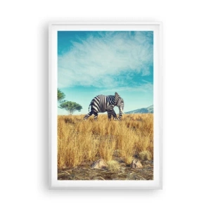 Plakat w białej ramie - Szarość już niemodna - 61x91 cm