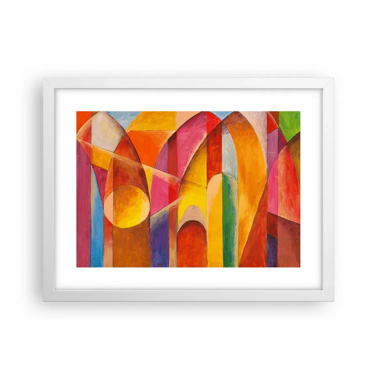 Plakat w białej ramie - Katedra słońca - 40x30 cm