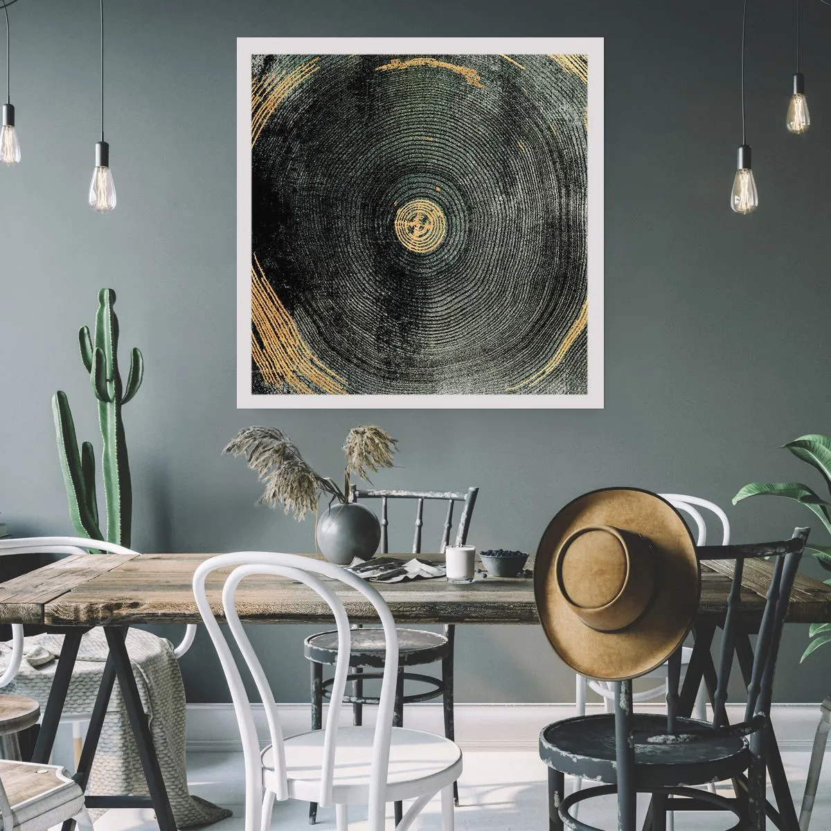 Plakat - Zmiana i trwanie - 60x60 cm
