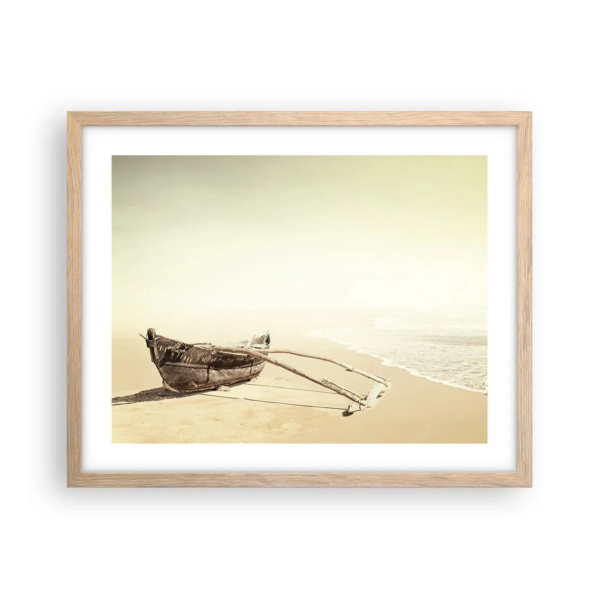 Plakat w ramie jasny dąb - Wspomnienie mórz południowych - 50x40 cm