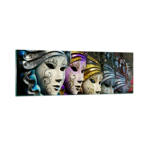 Obraz na szkle - Tajemnica w złocie i w srebrze - 90x30 cm