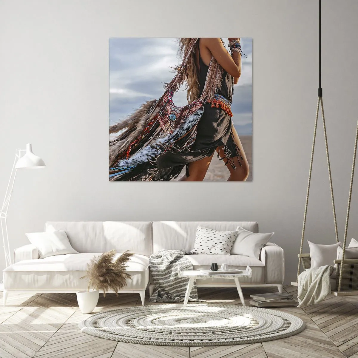 Obraz na płótnie - Dziewczyna szamana - 50x50 cm