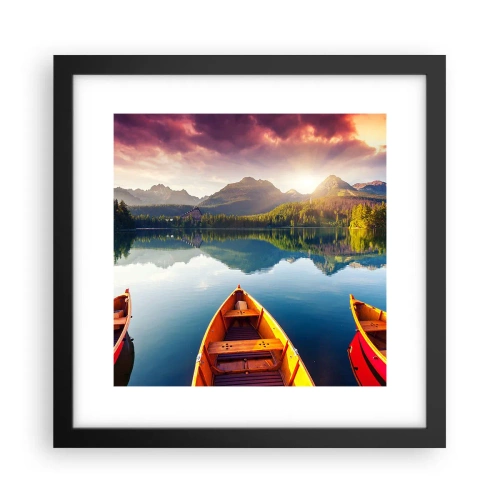 Plakat w czarnej ramie - Nic przeciw naturze - 30x30 cm