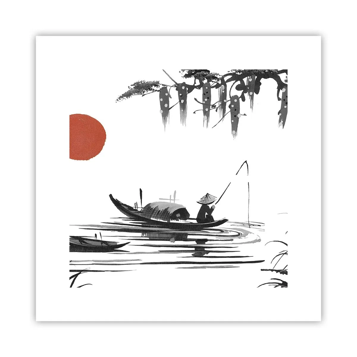 Plakat - Azjatyckie popołudnie - 30x30 cm