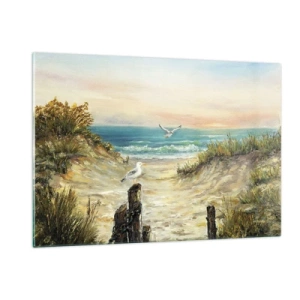 Obraz na szkle - Bezwietrzne zacisze - 120x80cm - Bezwietrzne zacisze - Nowoczesna dekoracja ścienna do salonu, kuchni i sypialni ARTTOR