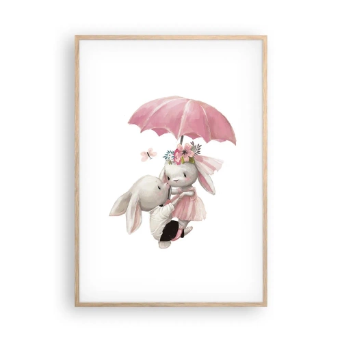 Plakat w ramie jasny dąb - To właśnie miłość - 70x100 cm