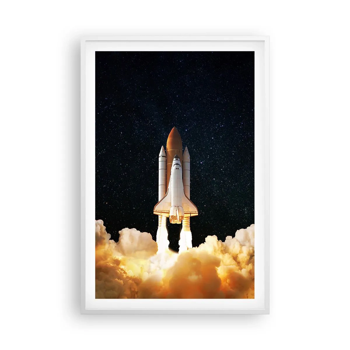 Plakat w białej ramie - Ad astra! - 61x91 cm