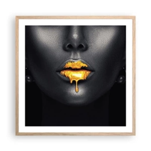 Plakat w ramie jasny dąb - Złotousta - 60x60 cm