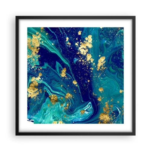 Plakat w czarnej ramie - Płatki słońca - 50x50 cm