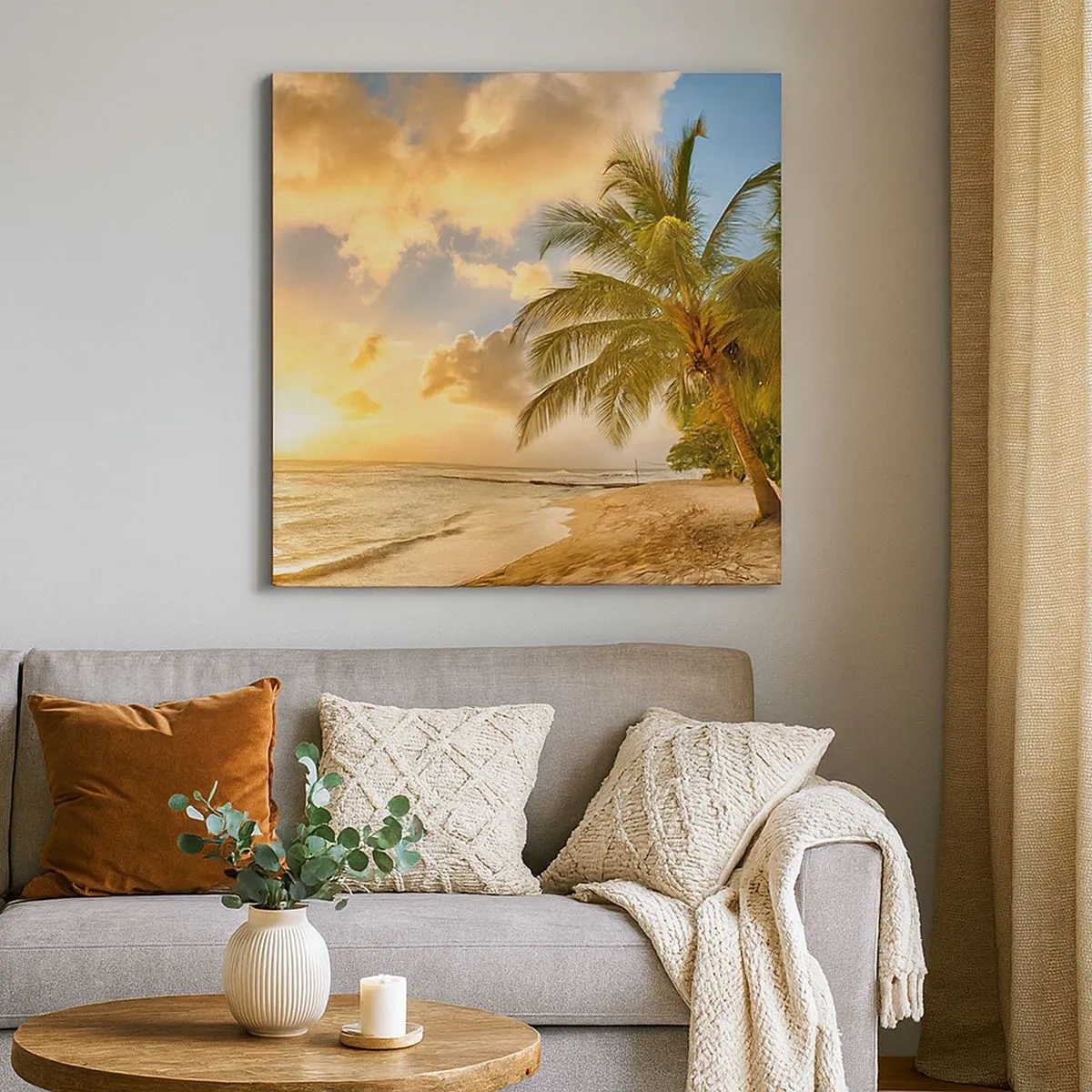 Obraz na płótnie - Wieczne lato, zawsze wakacje - 30x30 cm