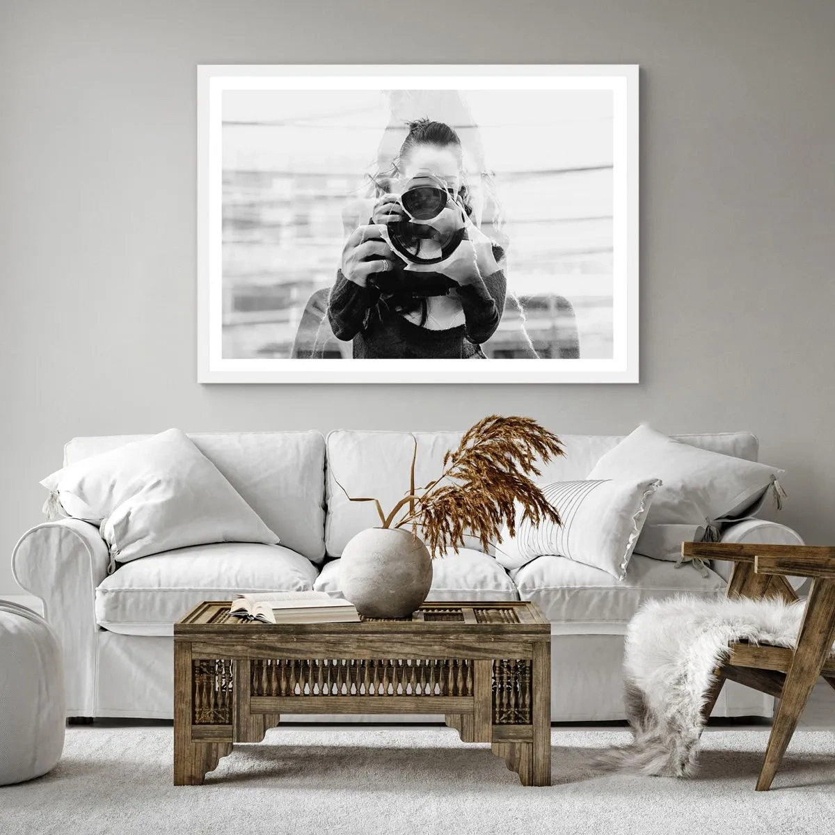 Plakat w białej ramie - Twórca i tworzywo - 40x40 cm