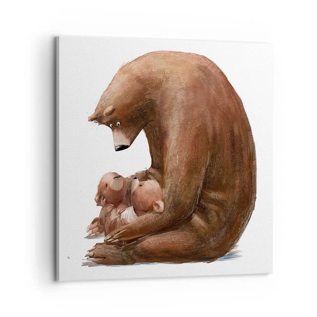 Obraz na płótnie - Słodkich snów, dzieciaki - 60x60 cm