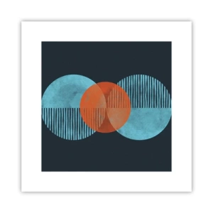 Plakat - Kompozycja symetryczna - 30x30 cm