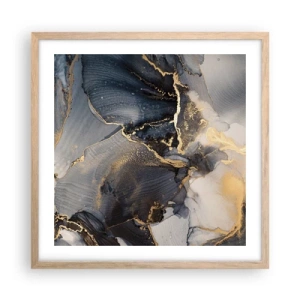 Plakat w ramie jasny dąb - Życie kamienia - 50x50 cm