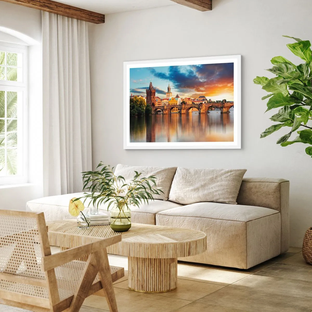 Plakat w białej ramie - Piękna od wieków - 40x30 cm