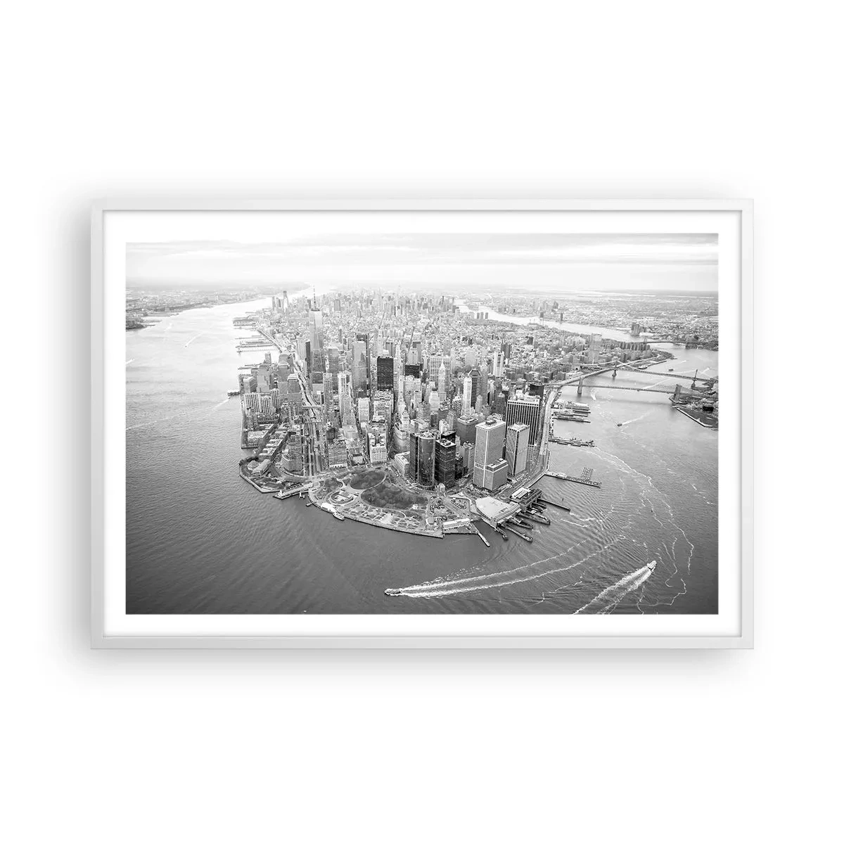 Plakat w białej ramie - Jak nie pokochać? - 91x61 cm