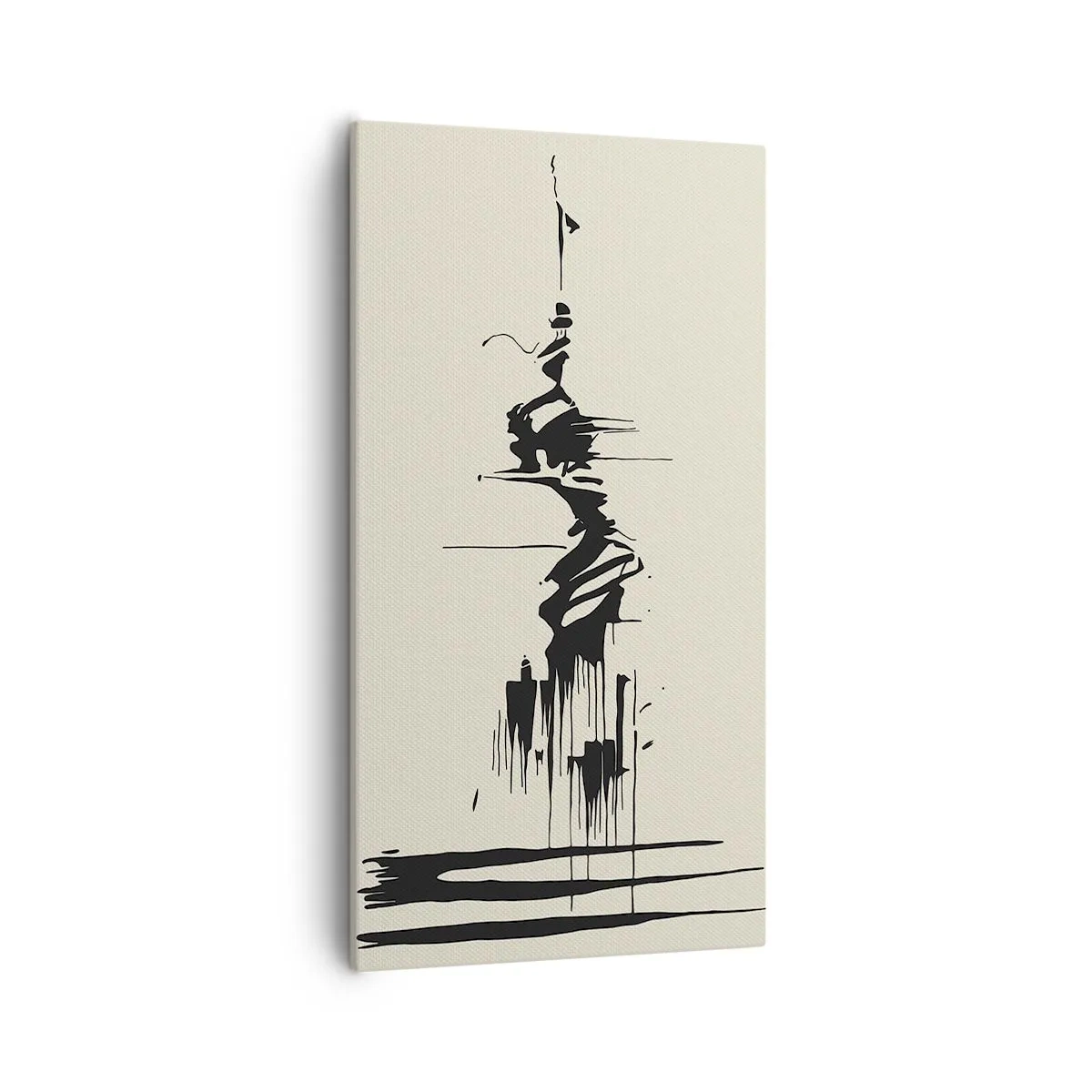 Obraz na płótnie - Abstrakcja pośpieszna - 55x100 cm