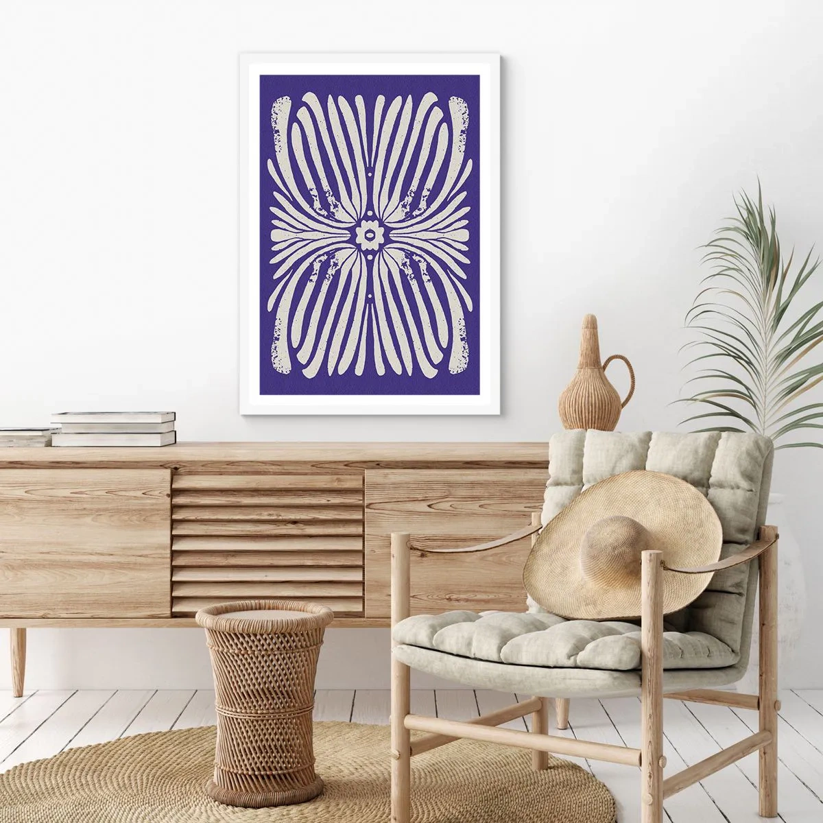 Plakat w białej ramie - Etniczne inspiracje - 61x91 cm