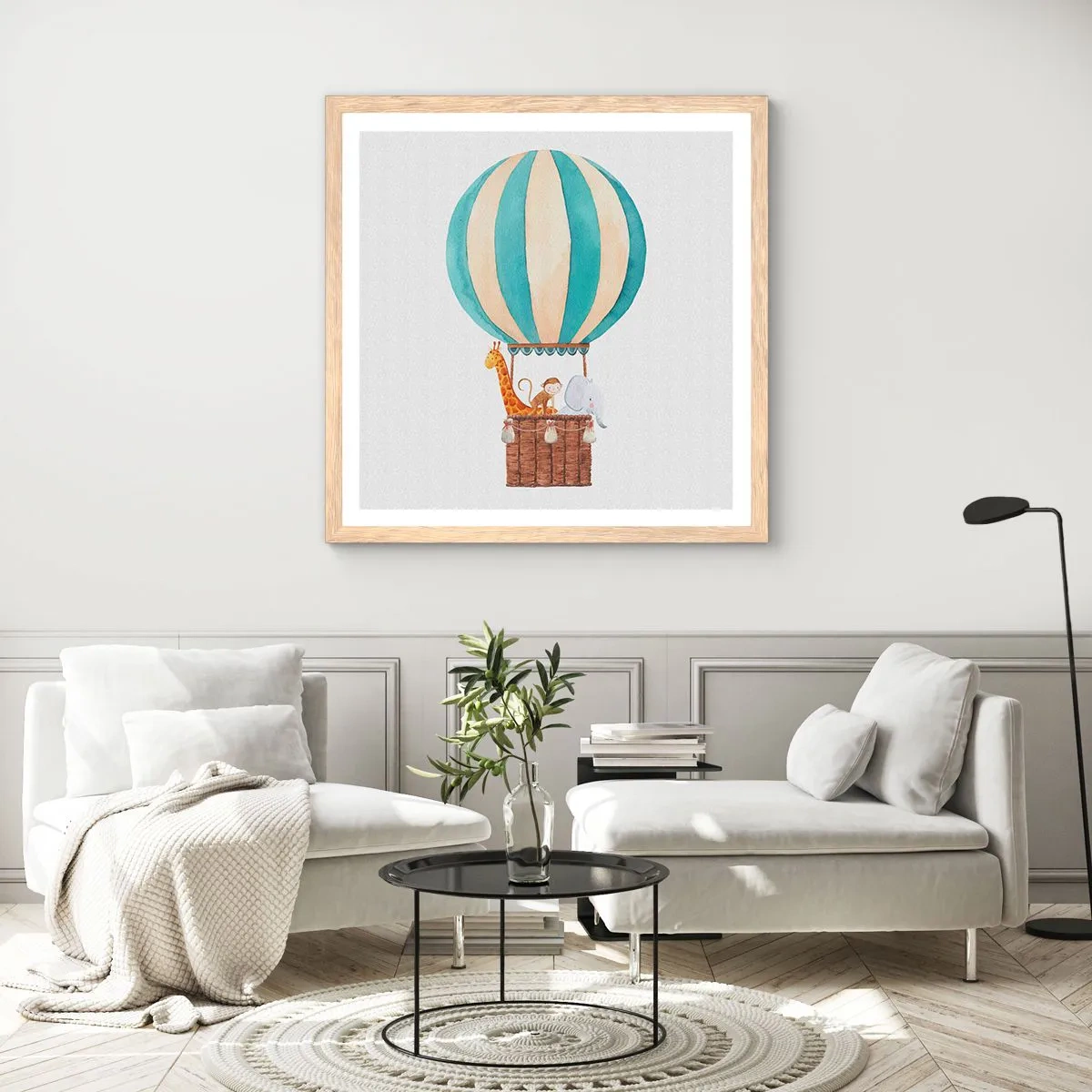 Plakat w ramie jasny dąb - Fantastyczna wycieczka - 30x30 cm