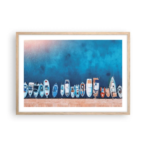 Plakat w ramie jasny dąb - W jednym rzędzie - 70x50 cm