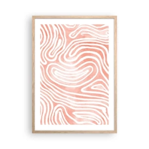 Plakat w ramie jasny dąb - W koralowym labiryncie - 50x70 cm