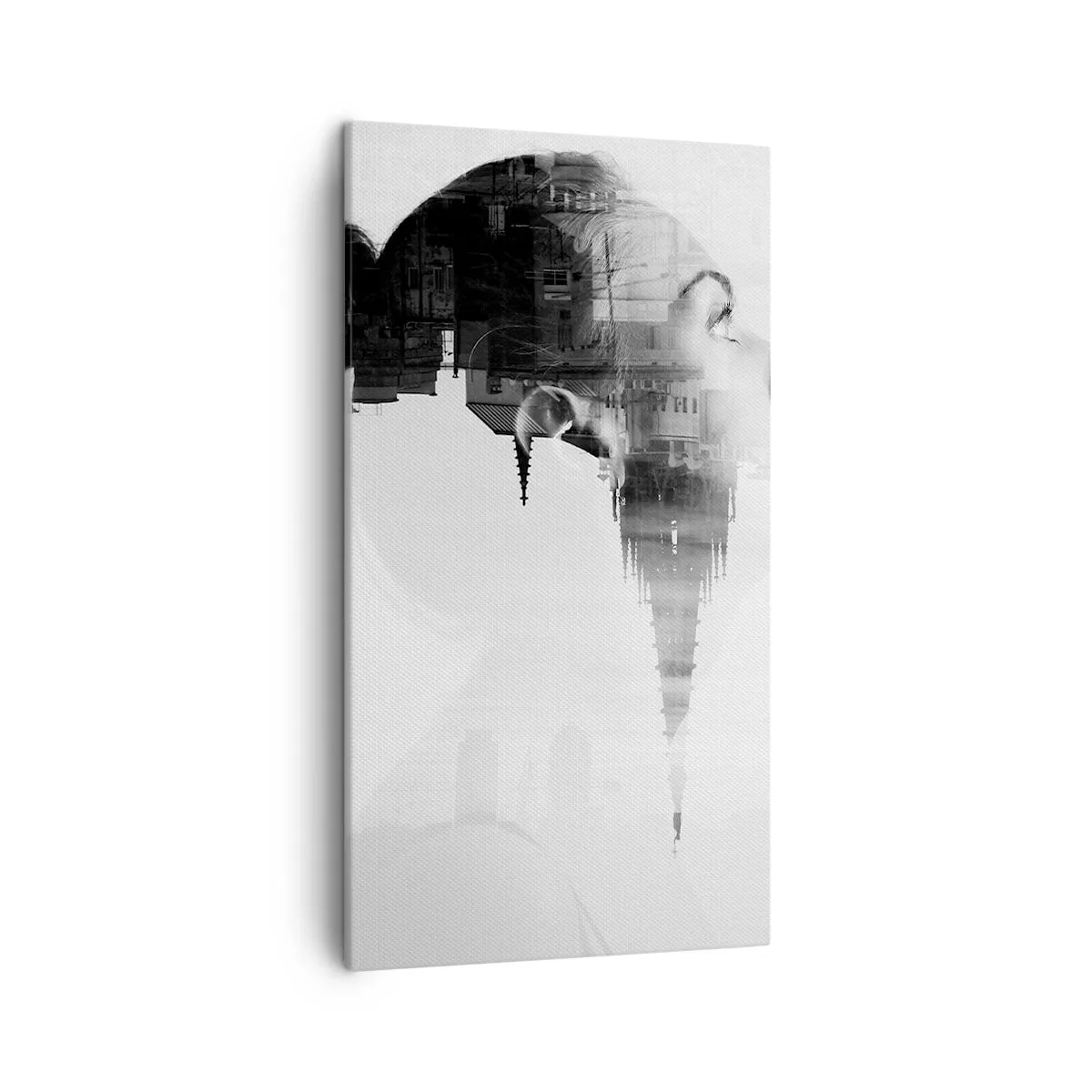 Obraz na płótnie - Po dwóch stronach szyby - 45x80 cm