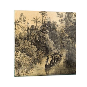 Obraz na szkle - Wyprawa do źródła - 60x60 cm