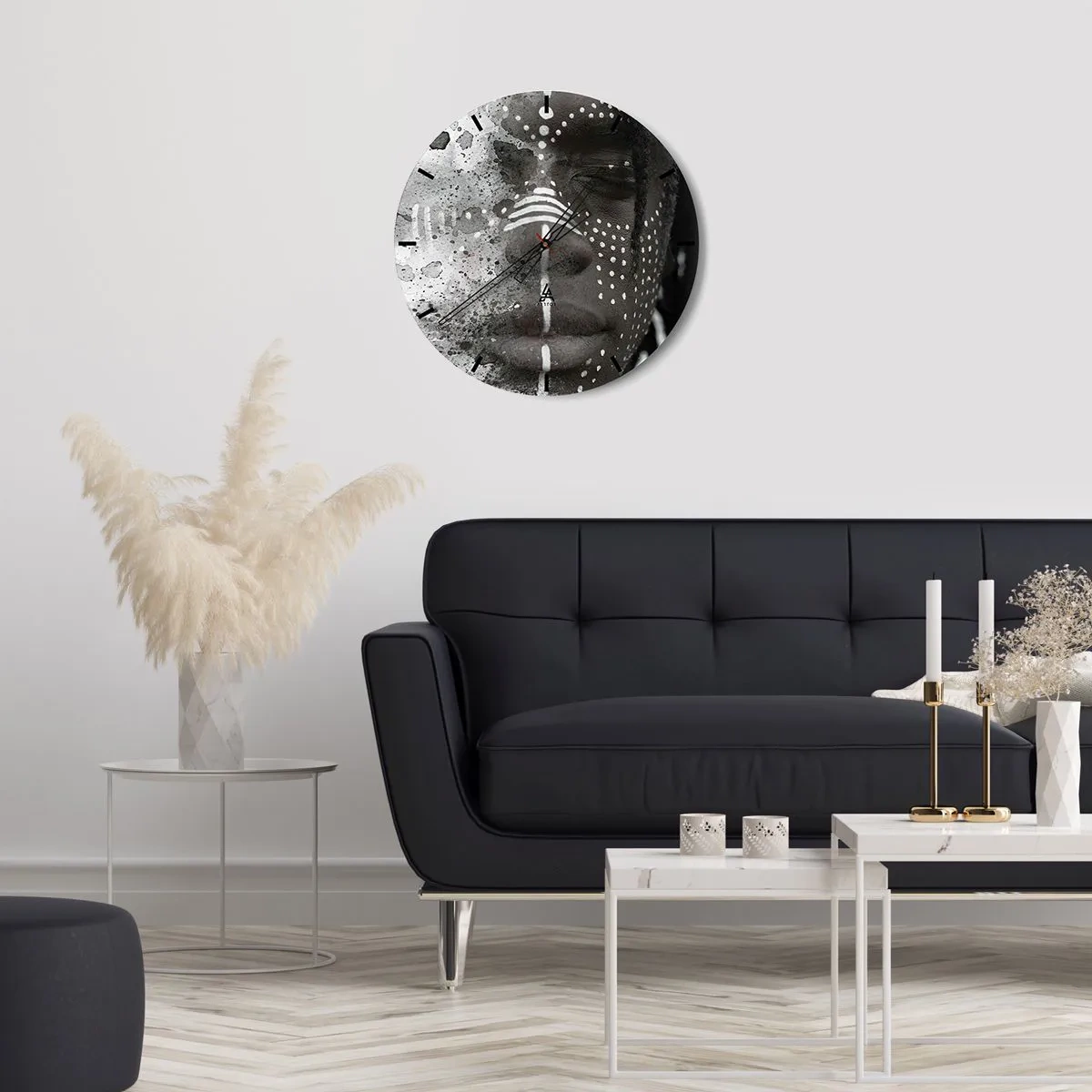 Zegar ścienny - Odkryj pierwotnego ducha - 30x30 cm