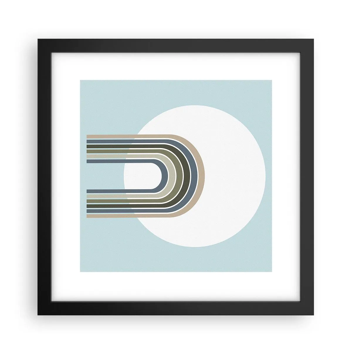 Plakat w czarnej ramie - Nieodparte przyciąganie - 30x30 cm