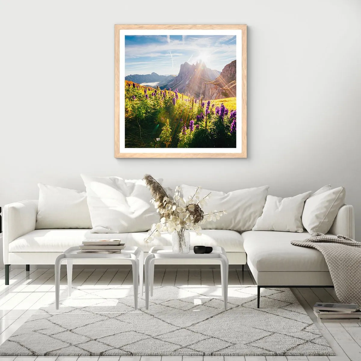 Plakat w ramie jasny dąb - Sekretne życie ziół - 50x50 cm