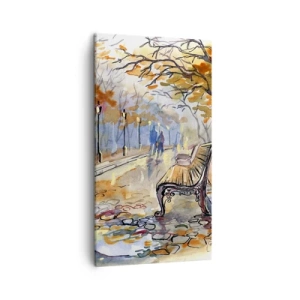 Obraz na płótnie - Razem powędrować w jesień - 45x80 cm