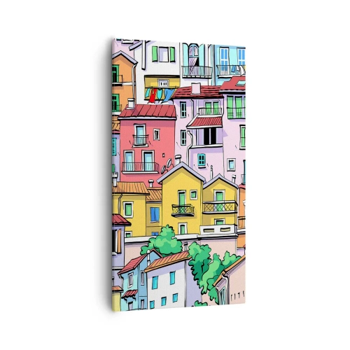 Obraz na płótnie - Wesołe miasto - 55x100 cm