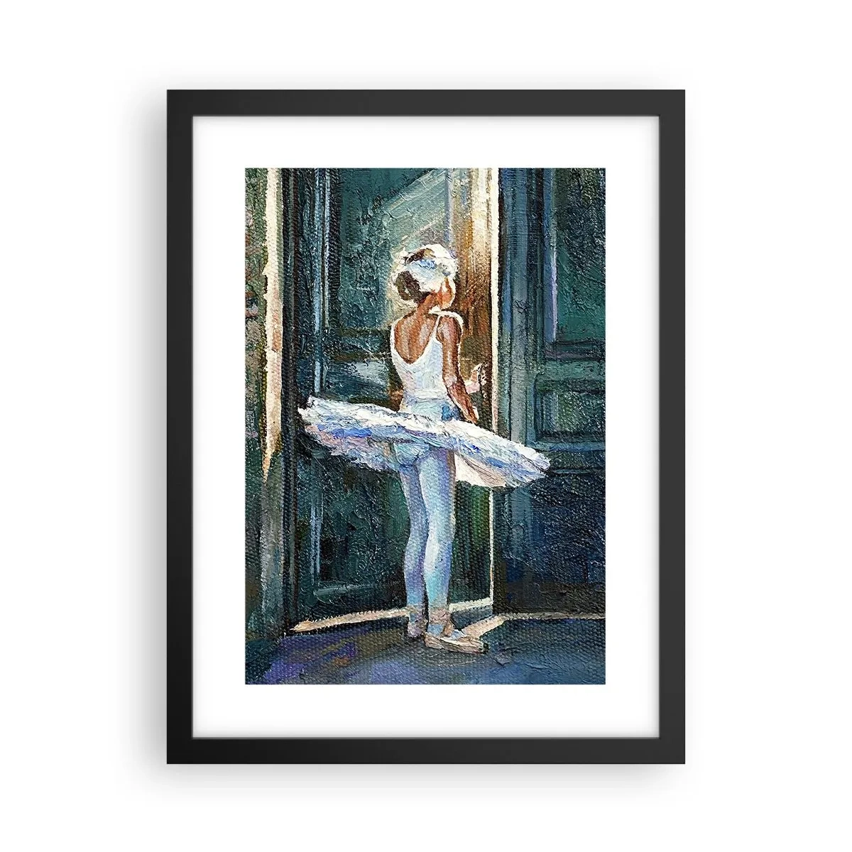 Plakat w czarnej ramie - Przed popisem - 30x40 cm