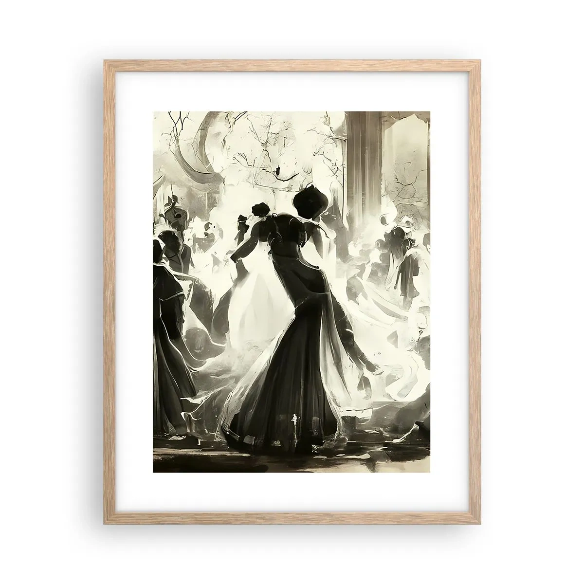 Plakat w ramie jasny dąb - Wielka maskarada - 40x50 cm