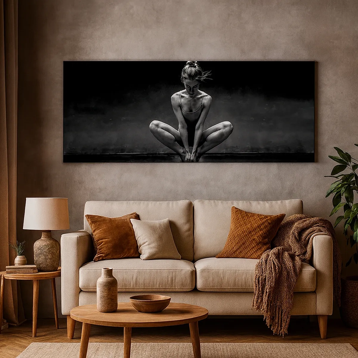 Obraz na płótnie - Skupienie tanecznej energii - 30x30 cm