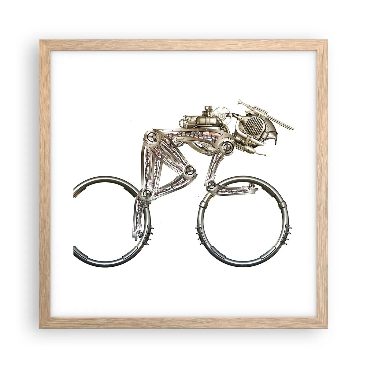 Plakat w ramie jasny dąb - Wspaniała maszyna - 40x40 cm