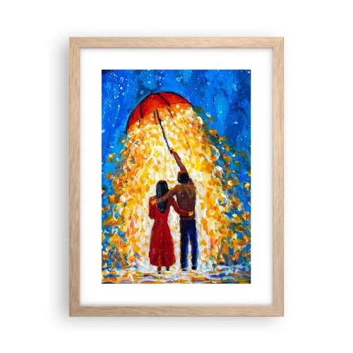 Plakat w ramie jasny dąb - Magia deszczowego wieczoru? - 30x40 cm