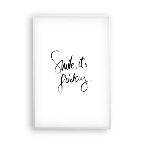 Plakat w białej ramie - Prawdziwa radość - 61x91 cm