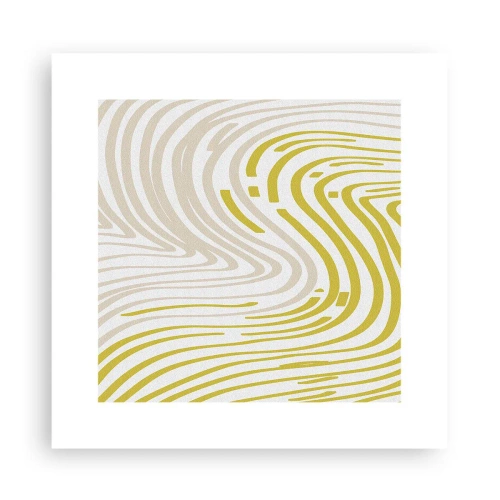 Plakat - Kompozycja z łagodnym ugięciem - 30x30 cm